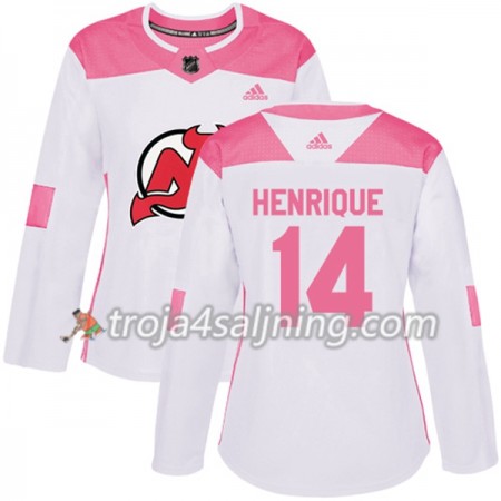 New Jersey Devils tröja Adam Henrique 14 Vit 2017-2018 Adidas Rosa Fashion Authentic - Dame NHL Tröjor New Jersey Devils tröja Adam Henrique 14 Vit 2017-2018 Adidas Rosa Fashion Authentic - Dame NHL Tröjor